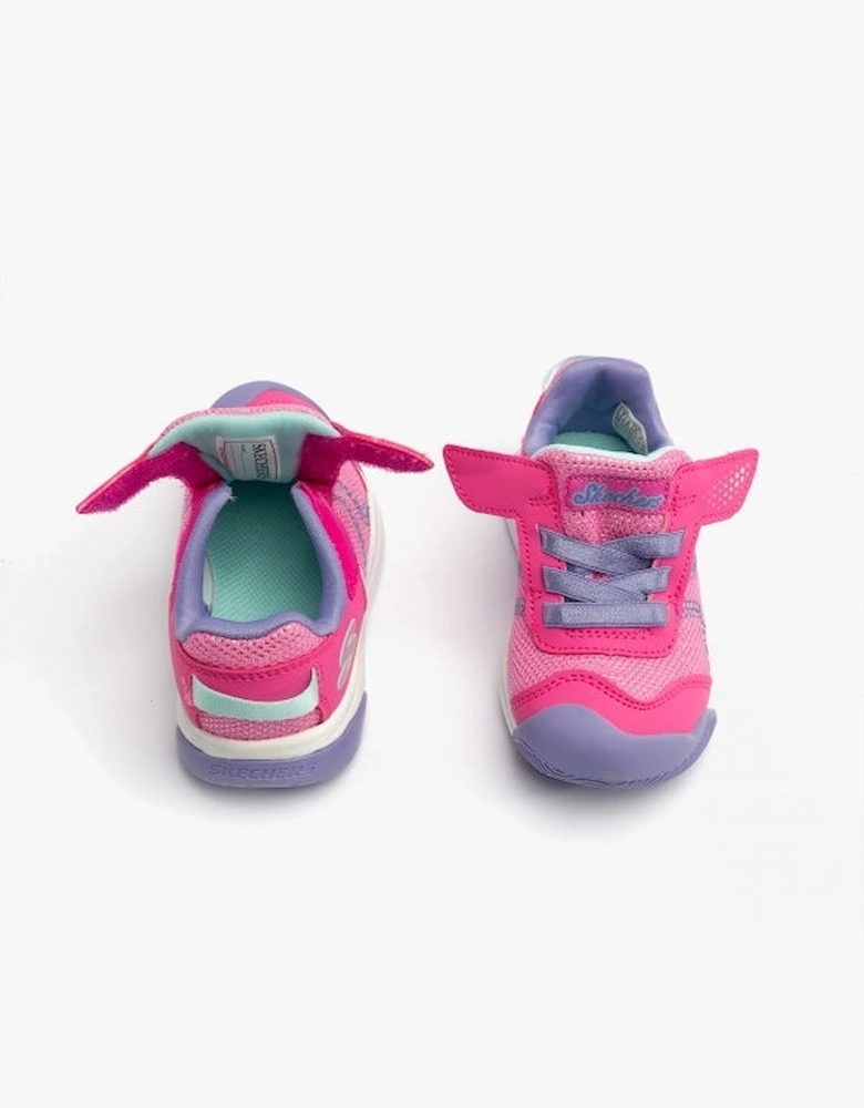 302820N/HPLV MIGHTY TOES - SOLE STEPPERS Girls Trainers Hot Pink/Lavender