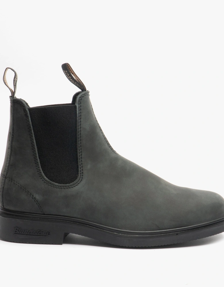 1308 Unisex Leather Chelsea Boots Rustic Black