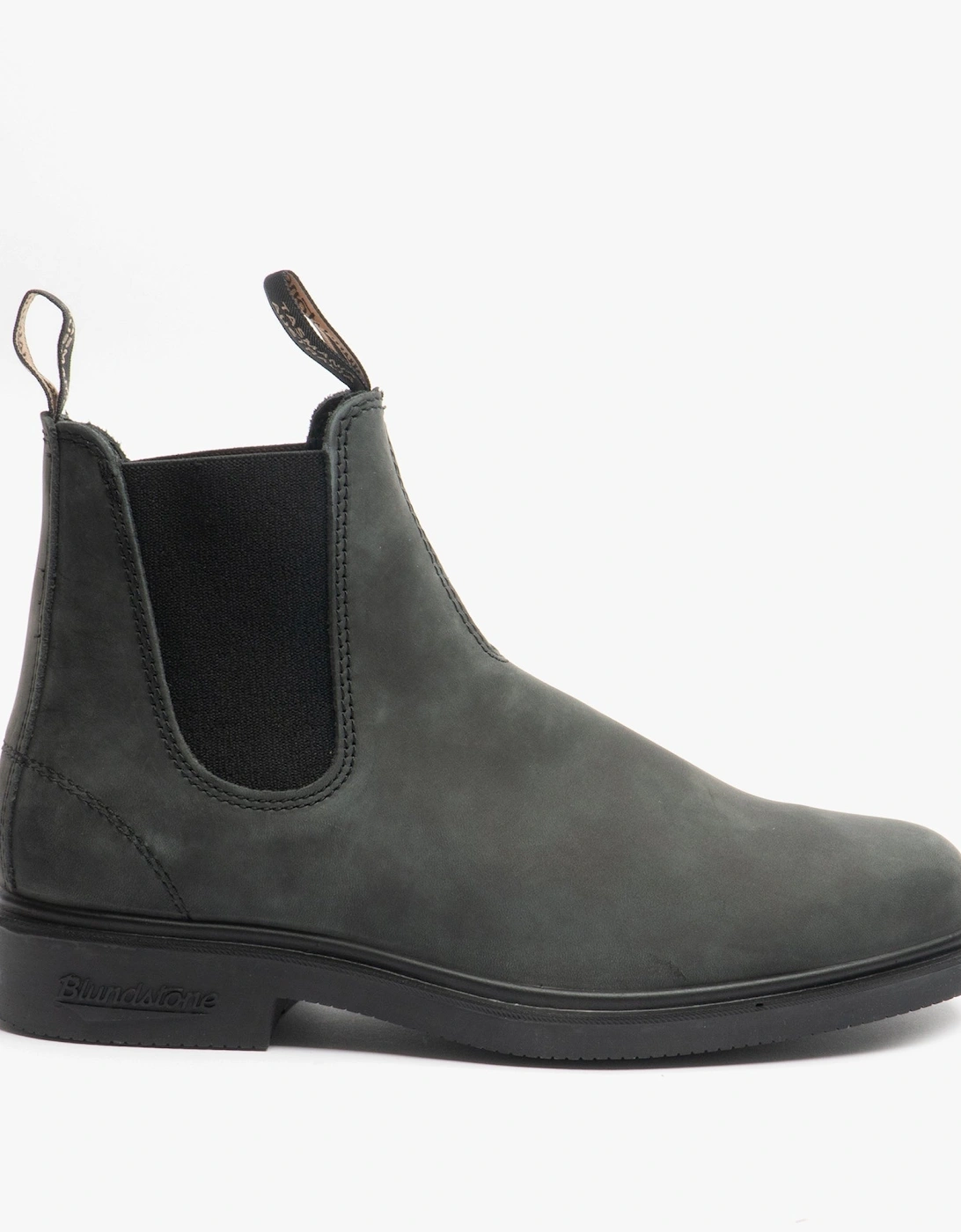 Women's Blundstone 1308 Unisex Leather Chelsea Boots Rustic Black - Size: 5