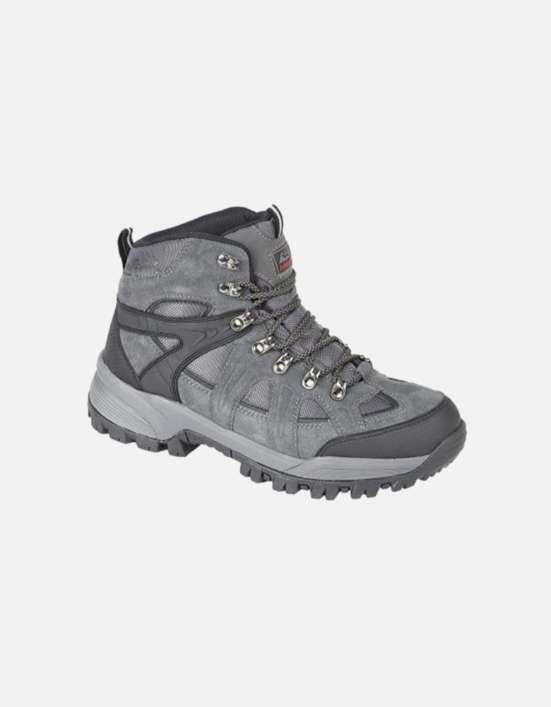 ANDES Mens Hiking Boots Charcoal Grey