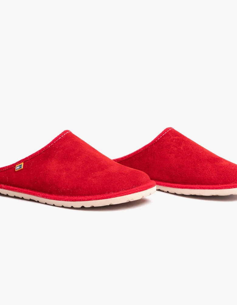 AFELPADO CEREZA Womens Mule Slippers Cherry