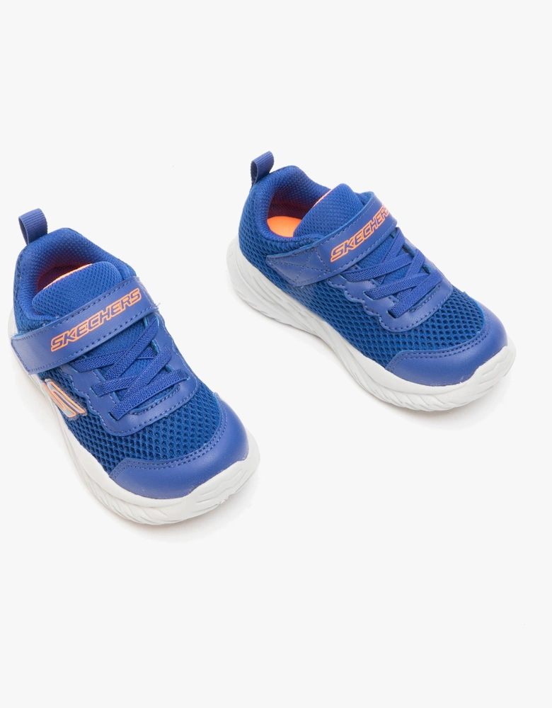 400083N/BLOR NITRO SPRINT KRODON Boys Trainers Blue/Orange