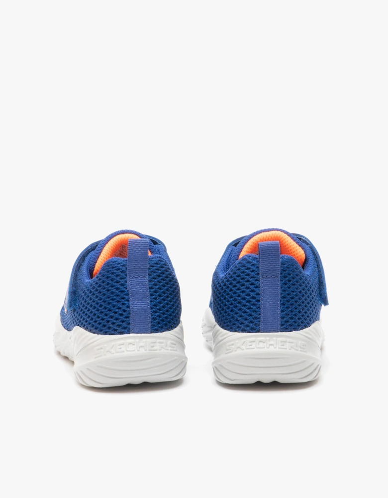 400083N/BLOR NITRO SPRINT KRODON Boys Trainers Blue/Orange