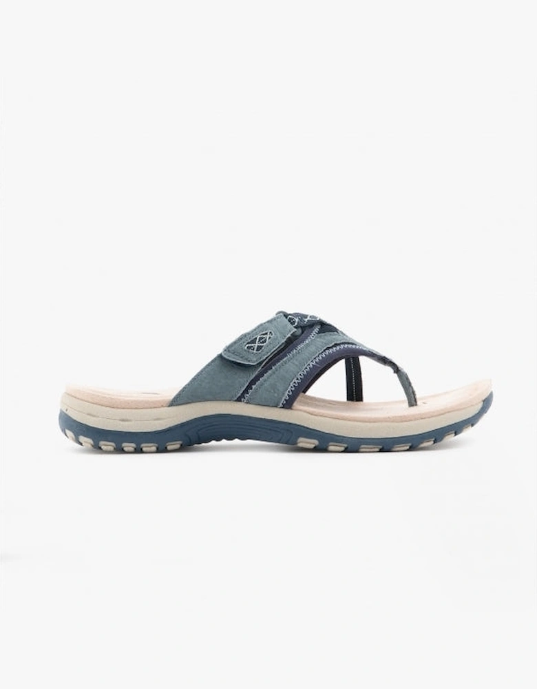 Free Spirit JULIET Womens Toe Post Sandals Navy