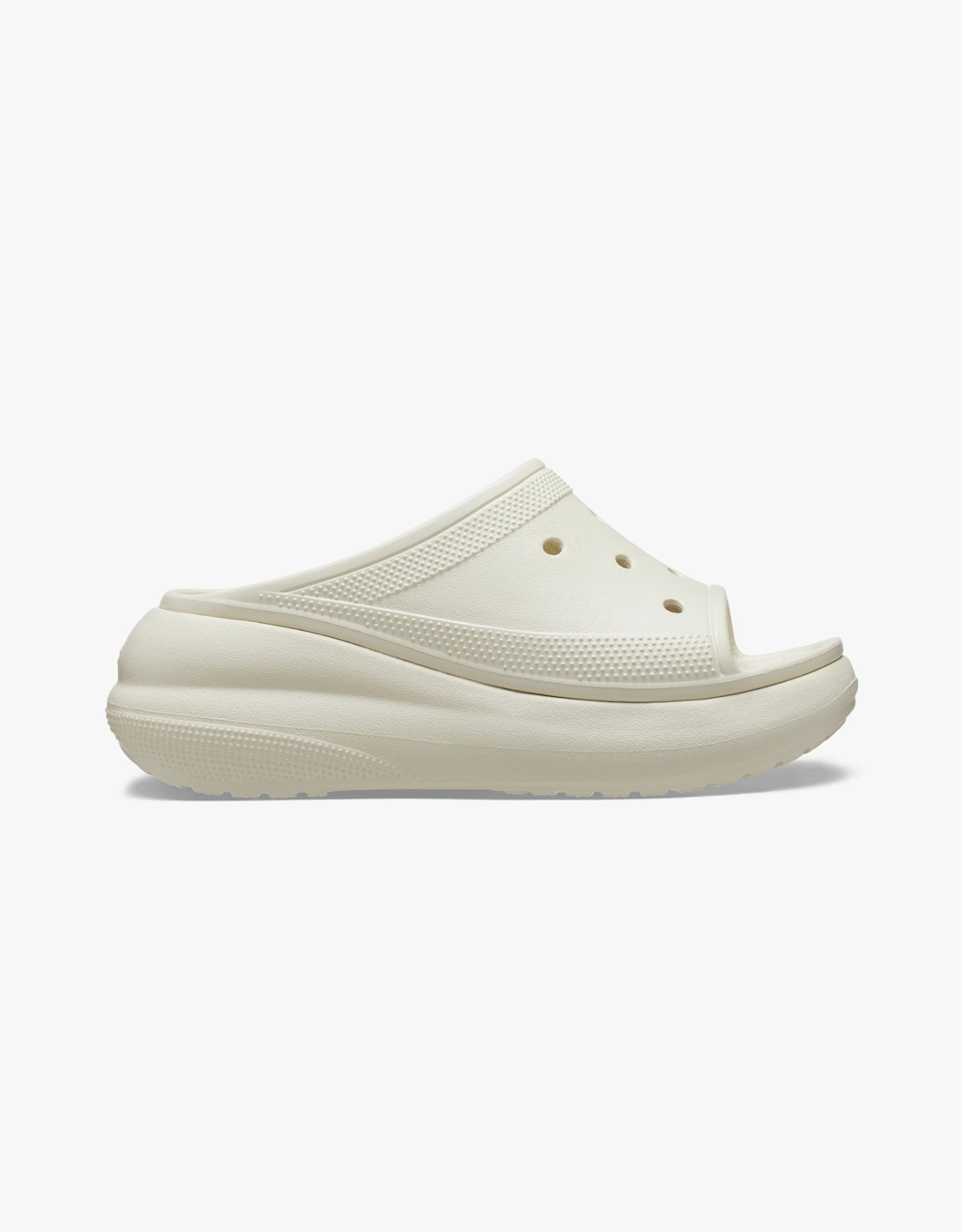 Crocs Women's Cream 208731-2Y2 Crush Slide Bone Clogs Bone - Size: 6