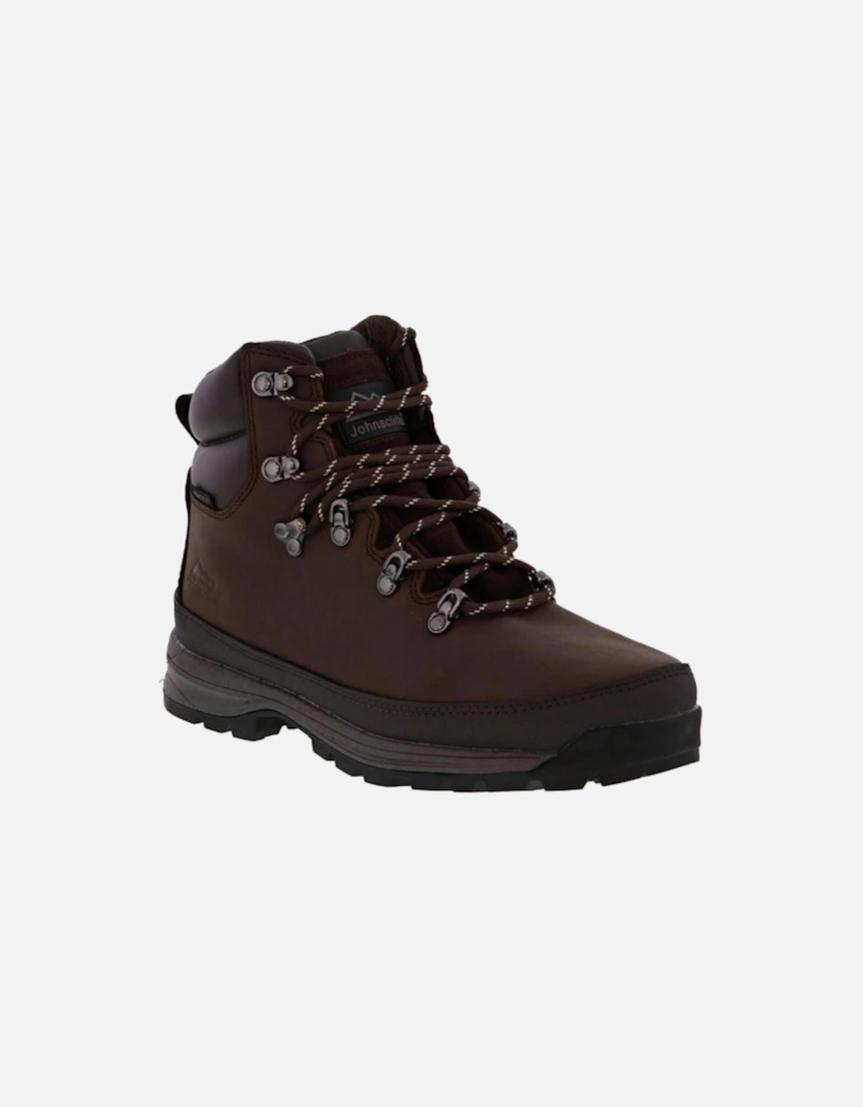 EDGE Mens Hiking Boots Dark Brown