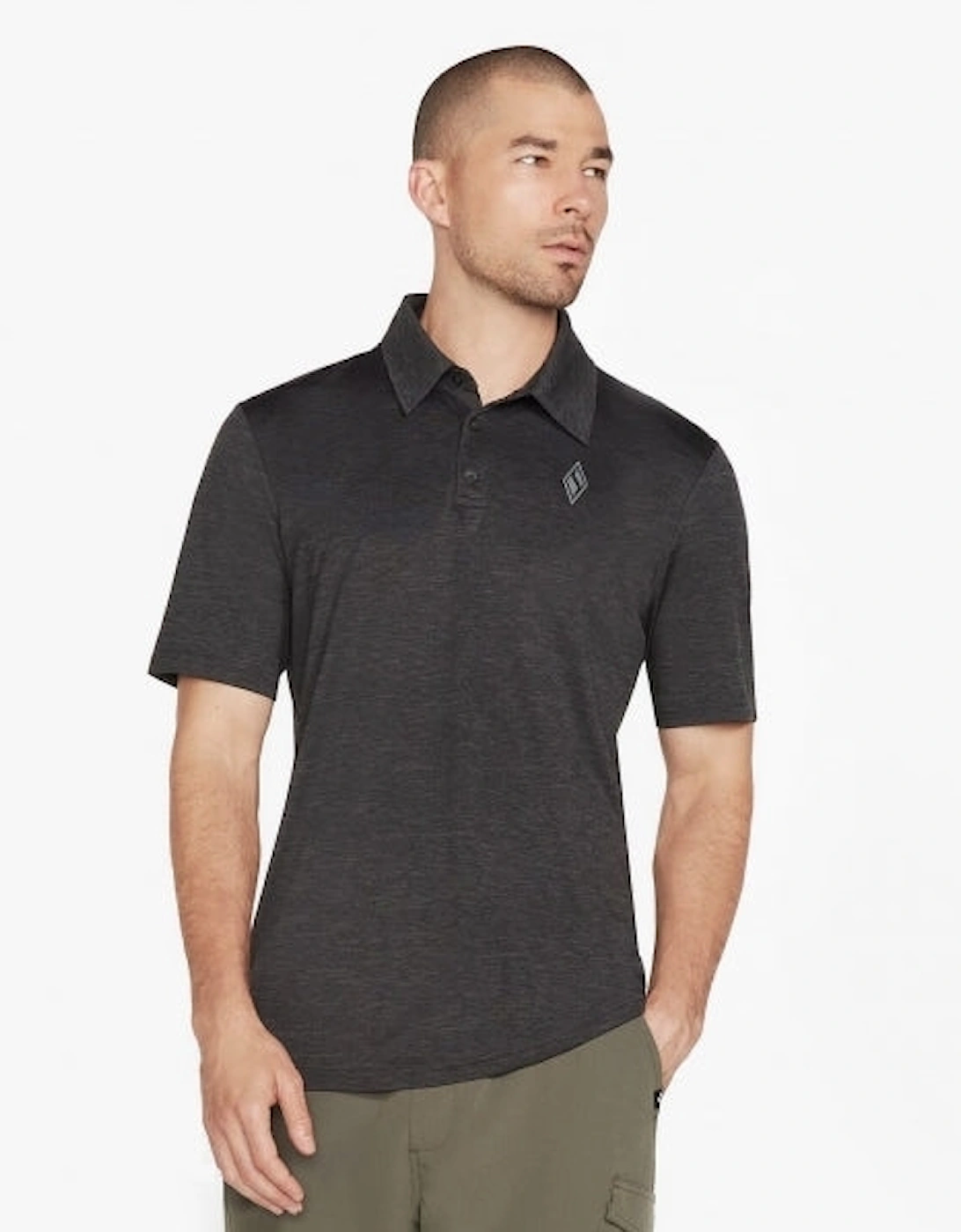 Skechers Men's Skechers M1T057/BKCC ON THE ROAD Mens Polo Shirt Black/Charcoal