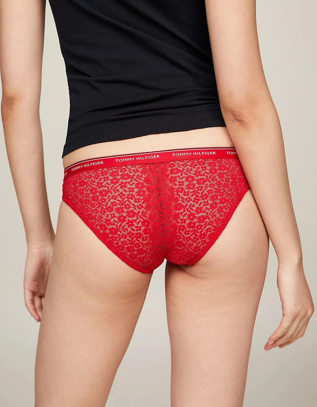 BIKINI LACE 3 Pack Womens Underwear Desert Sky/White/Primary Red