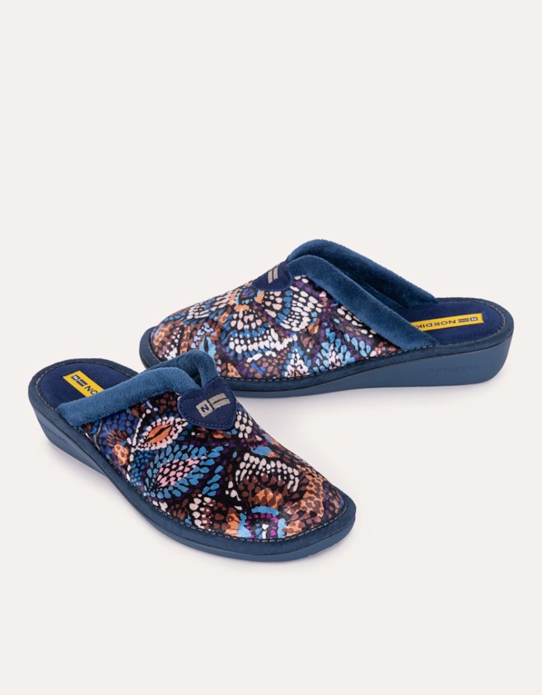 EDEN AZUL Womens Mule Slippers Multi