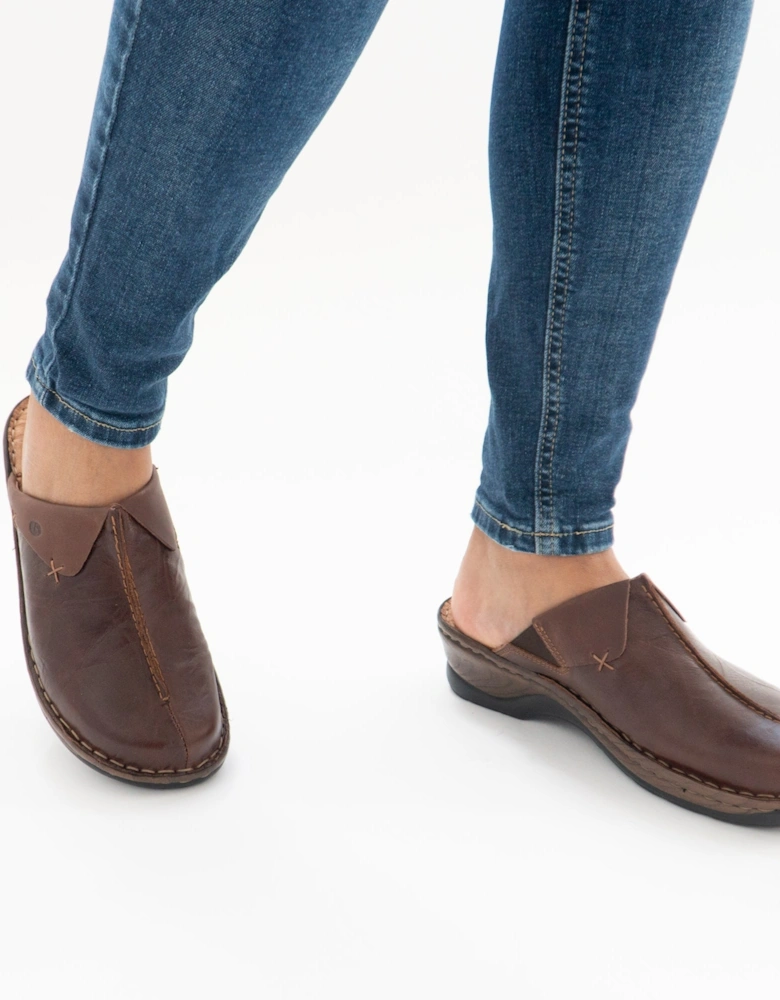 CATALONIA 48 Womens Leather Mule Clogs Brasil