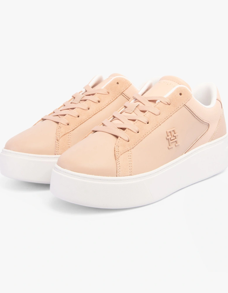 CASUAL CHIC PLATFORM  Womens Court Trainers Pink Bloom