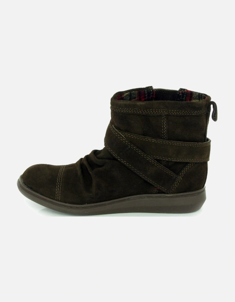 MINT Womens Suede Boots Brown