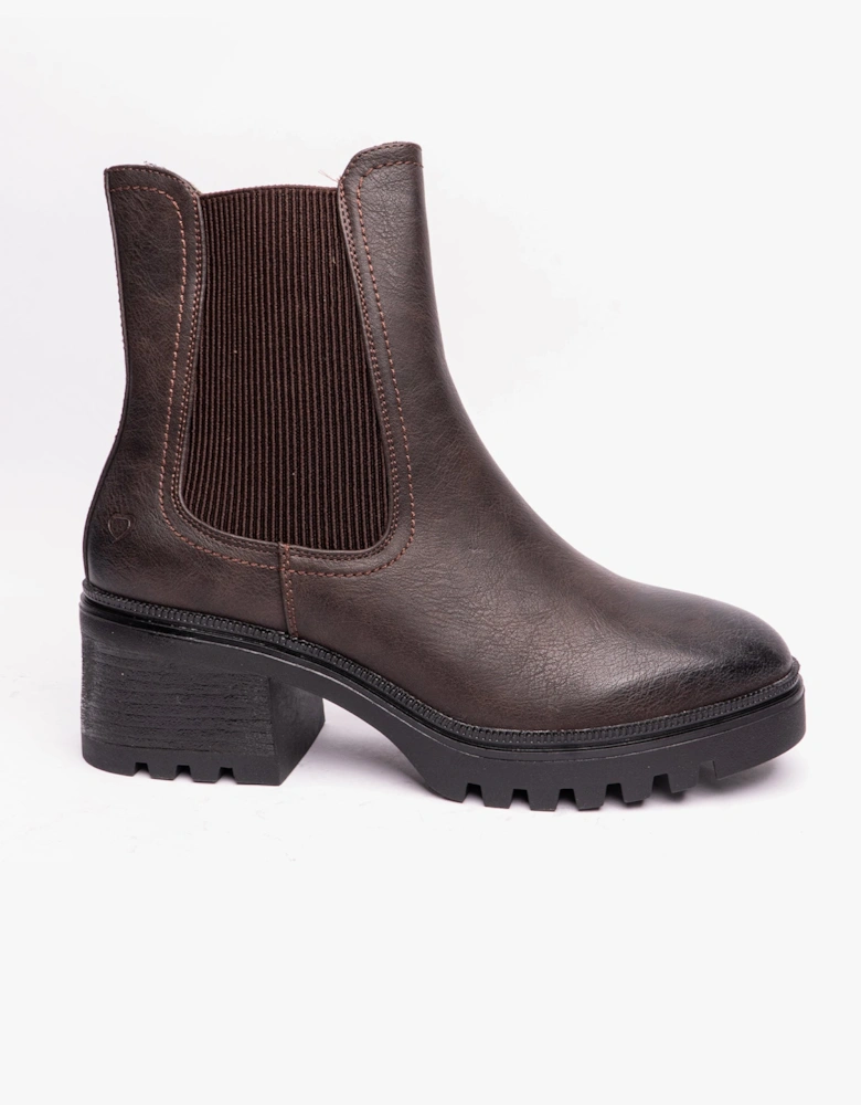 CLEMMY2 Womens Heeled Chelsea Boots Chocolate