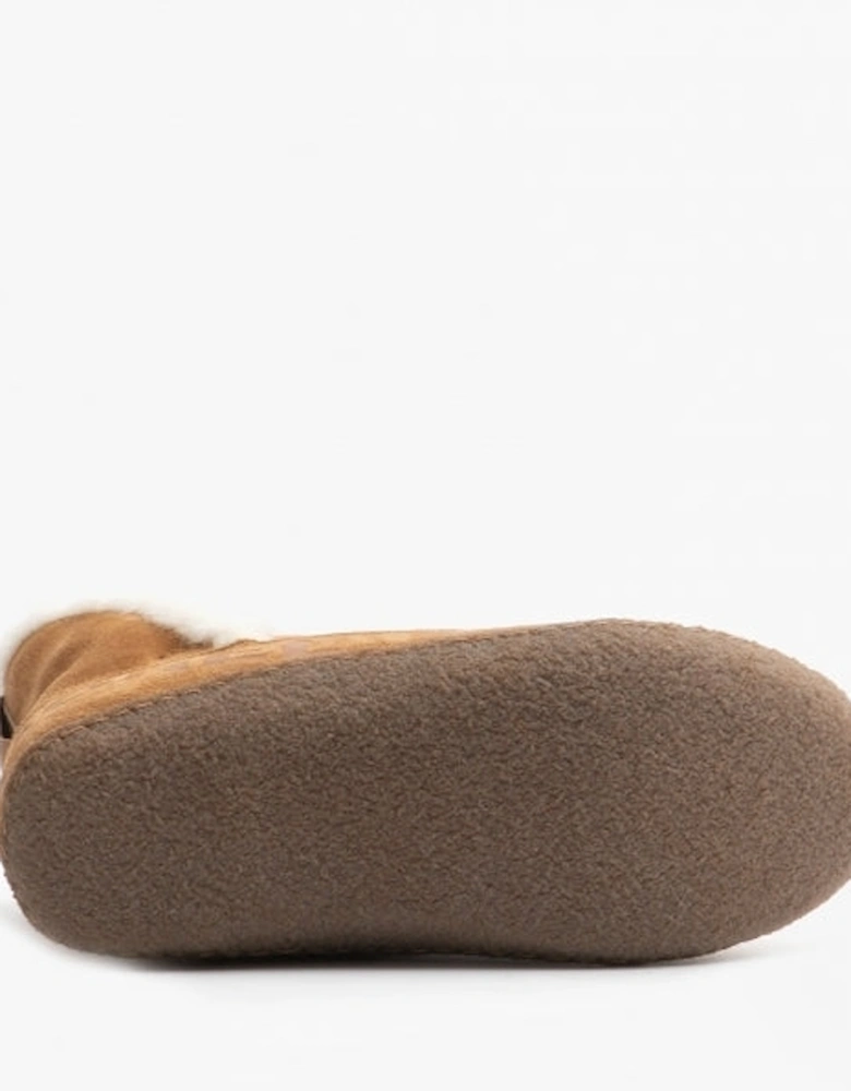 NAKISKA Womens Slippers Camel Brown/Natural