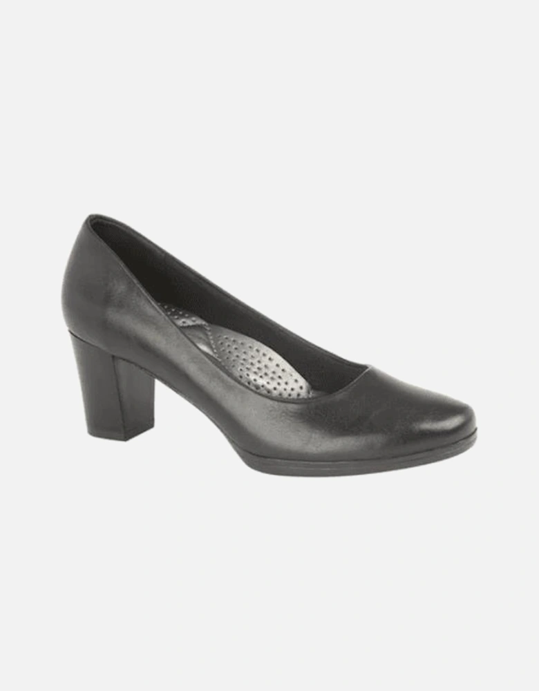 L531A Womens Heeled Court Shoes Black