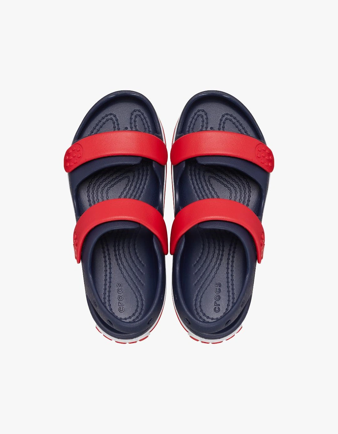 209423-4OT CROCBAND CRUISER Kids Sandals Navy/Varsity Red