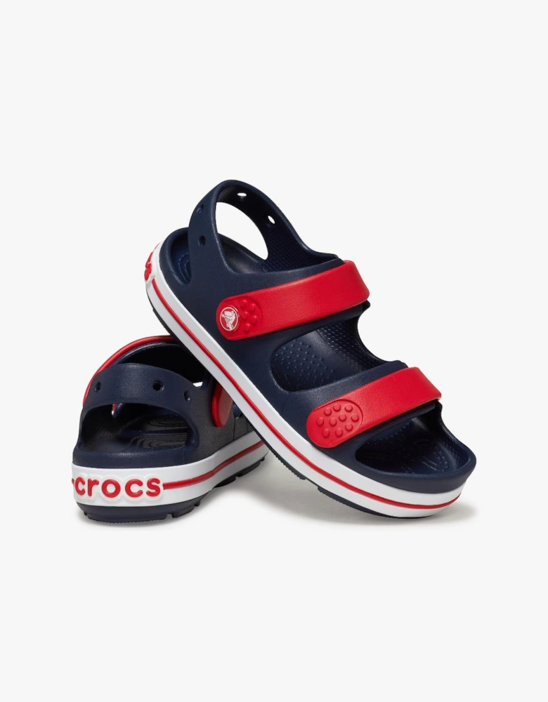 209423-4OT CROCBAND CRUISER Kids Sandals Navy/Varsity Red