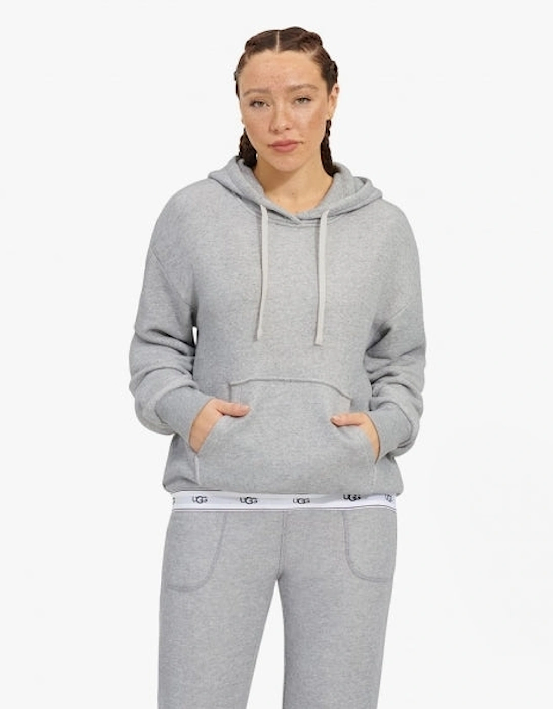 LAWNA Womens Hoodie Grey Heather, 5 of 4