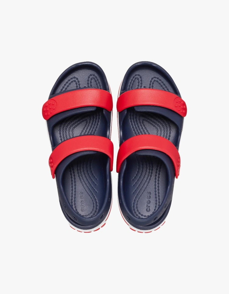 209424-4OT TODDLER CROCBAND CRUISER Kids Sandals Navy/Varsity Red