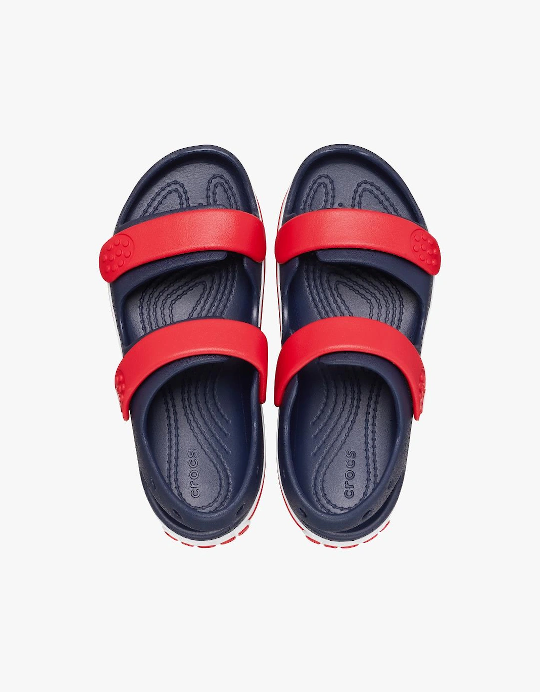 209424-4OT TODDLER CROCBAND CRUISER Kids Sandals Navy/Varsity Red