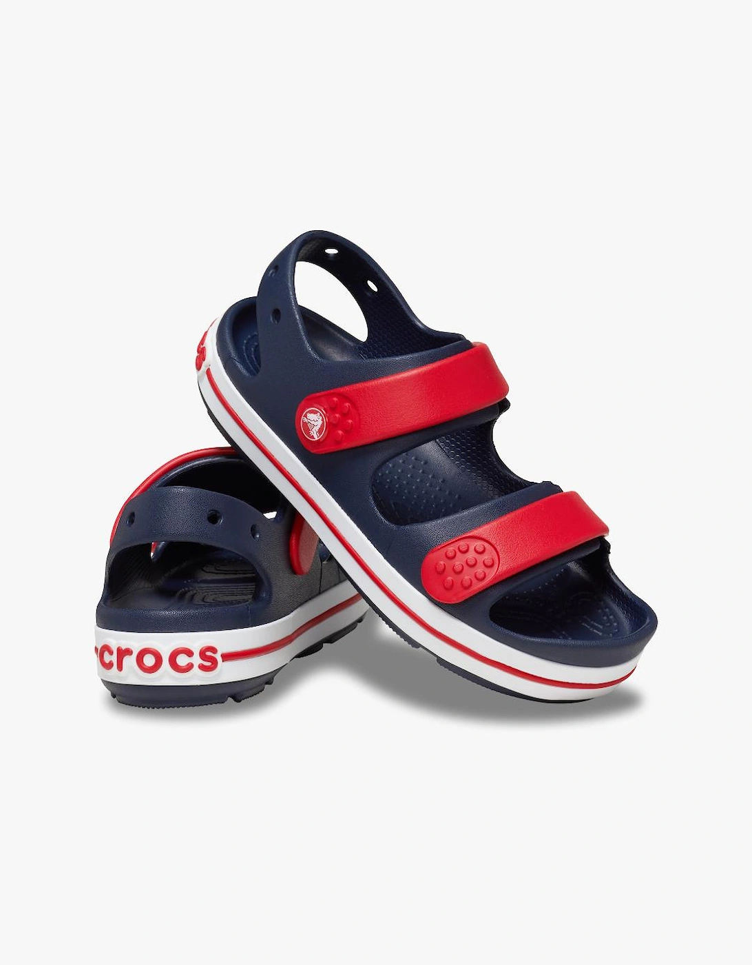 209424-4OT TODDLER CROCBAND CRUISER Kids Sandals Navy/Varsity Red