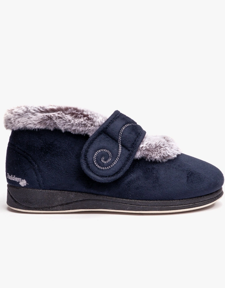 HUSH Womens Slippers Navy