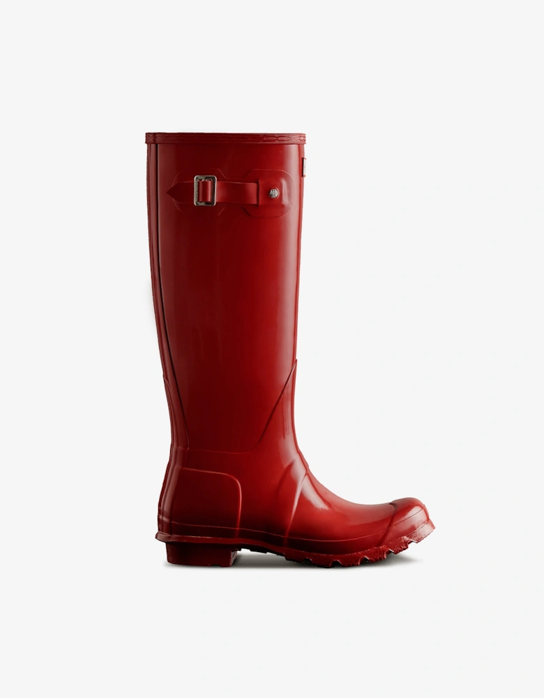 ORIGINAL TALL Womens Wellies Military Red Gloss