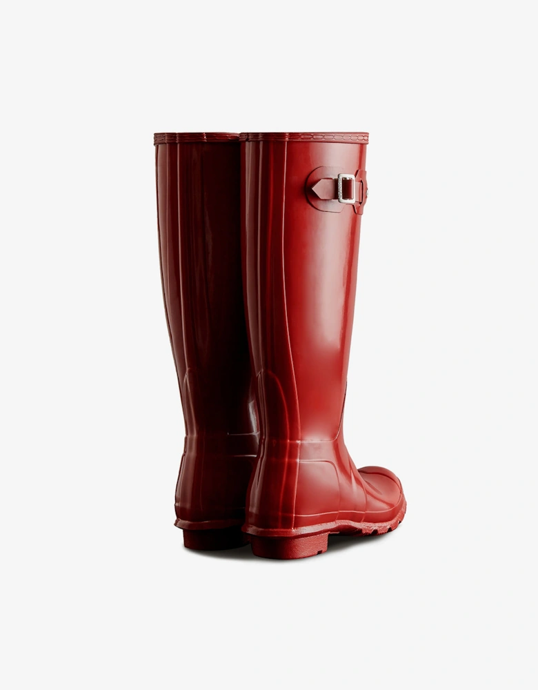 ORIGINAL TALL Womens Wellies Military Red Gloss