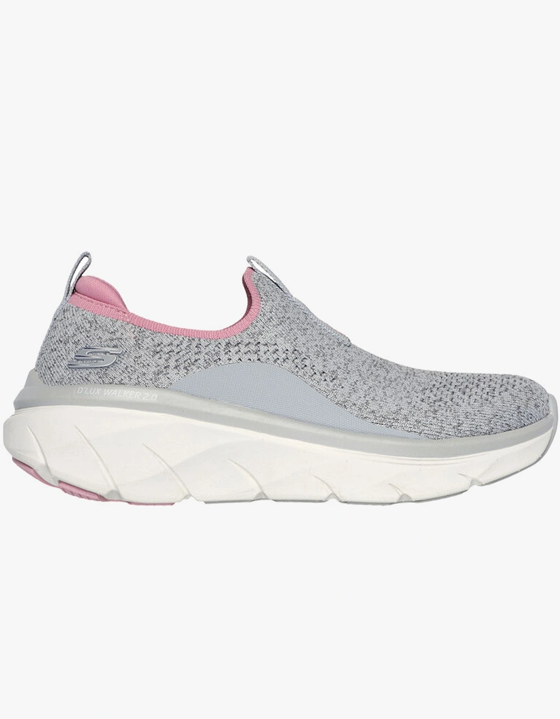 150092/GYPK RELAXED FIT: D'LUX WALKER 2.0 - BOLD STATE Womens Trainers Grey/Pink, 8 of 7