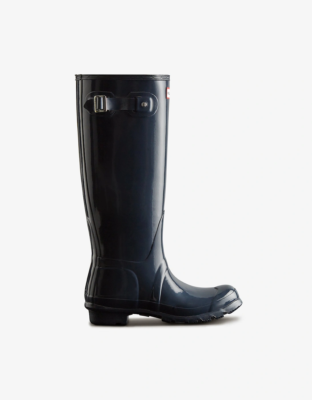 Women's Hunter ORIGINAL TALL Womens Wellies Navy Gloss - Size: 5