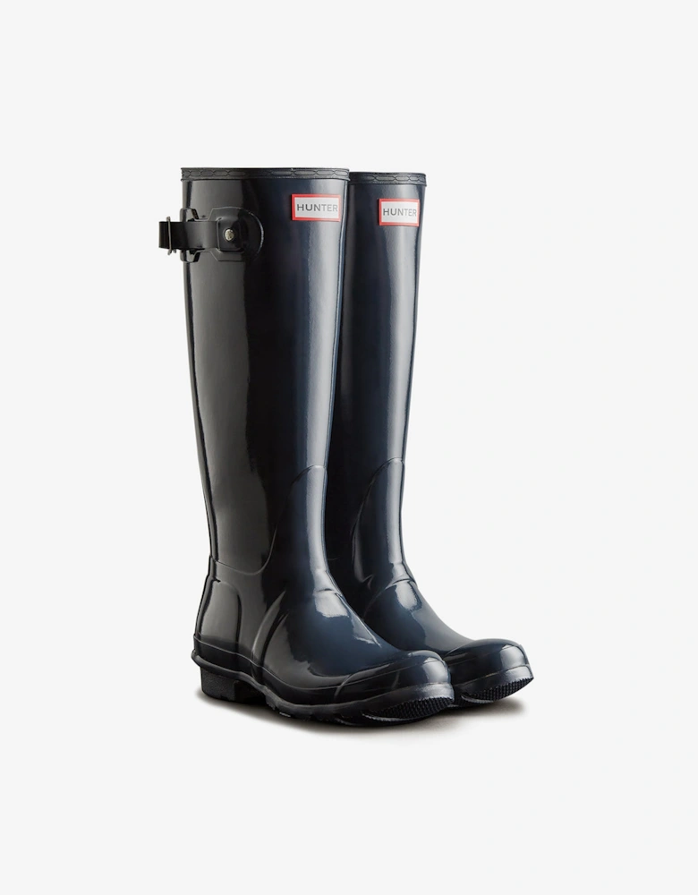 ORIGINAL TALL Womens Wellies Navy Gloss