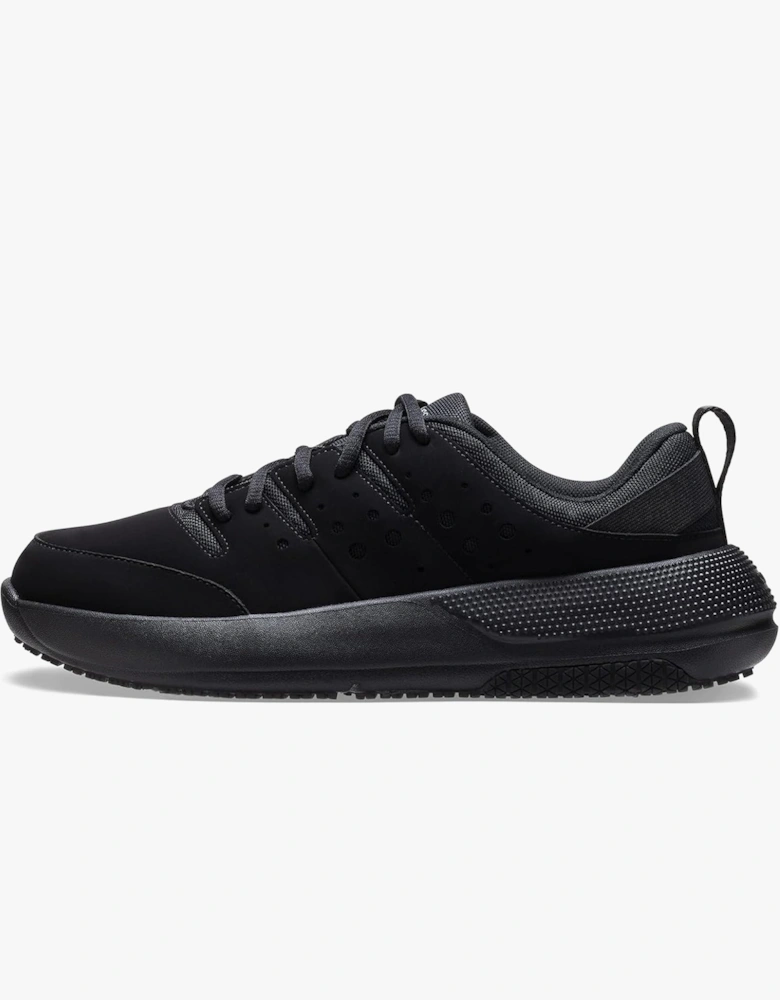 ON THE CLOCK Mens Work Trainers Triple Black