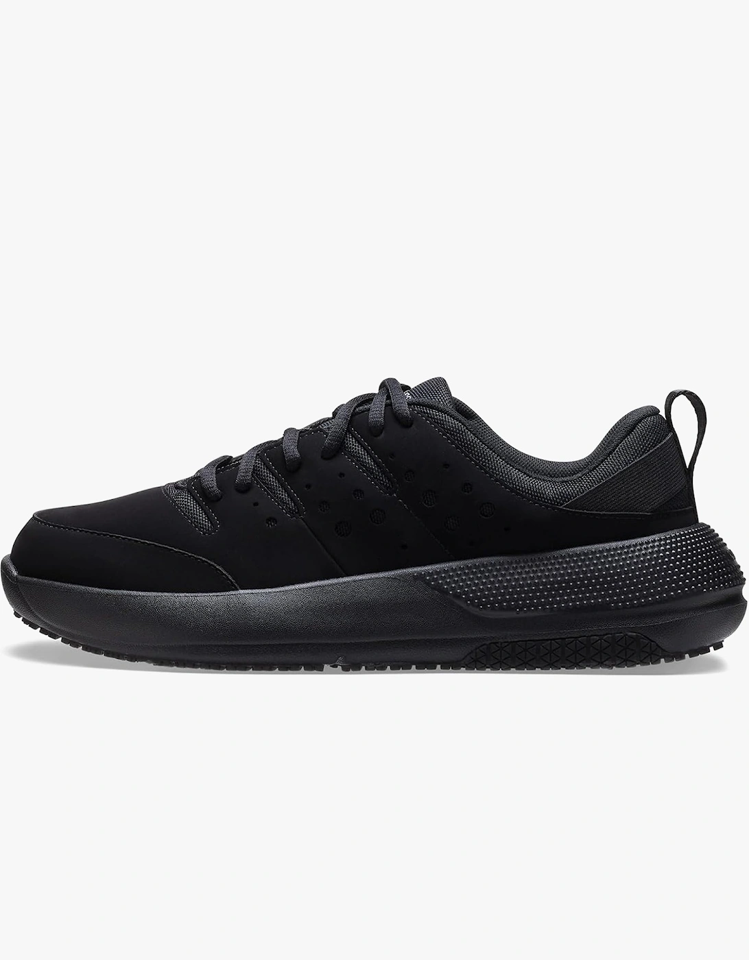 ON THE CLOCK Mens Work Trainers Triple Black, 7 of 6