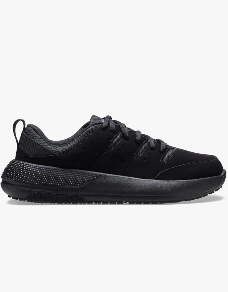 ON THE CLOCK Mens Work Trainers Triple Black