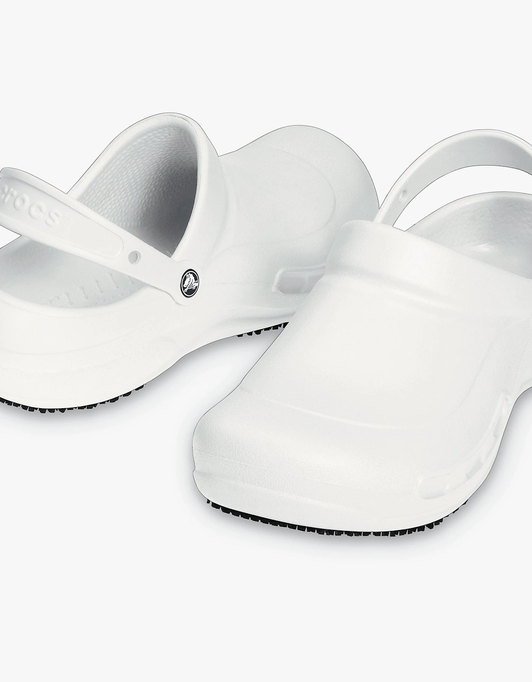 BISTRO Unisex Slip-Resistant Work Clogs White