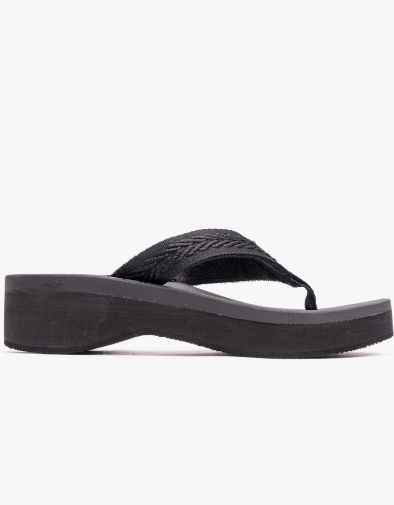 TIZZY WEBBING Womens Sandals Black