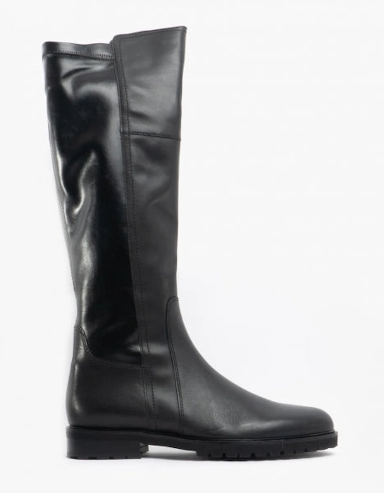 CABIN Womens Leather Tall Boots Black