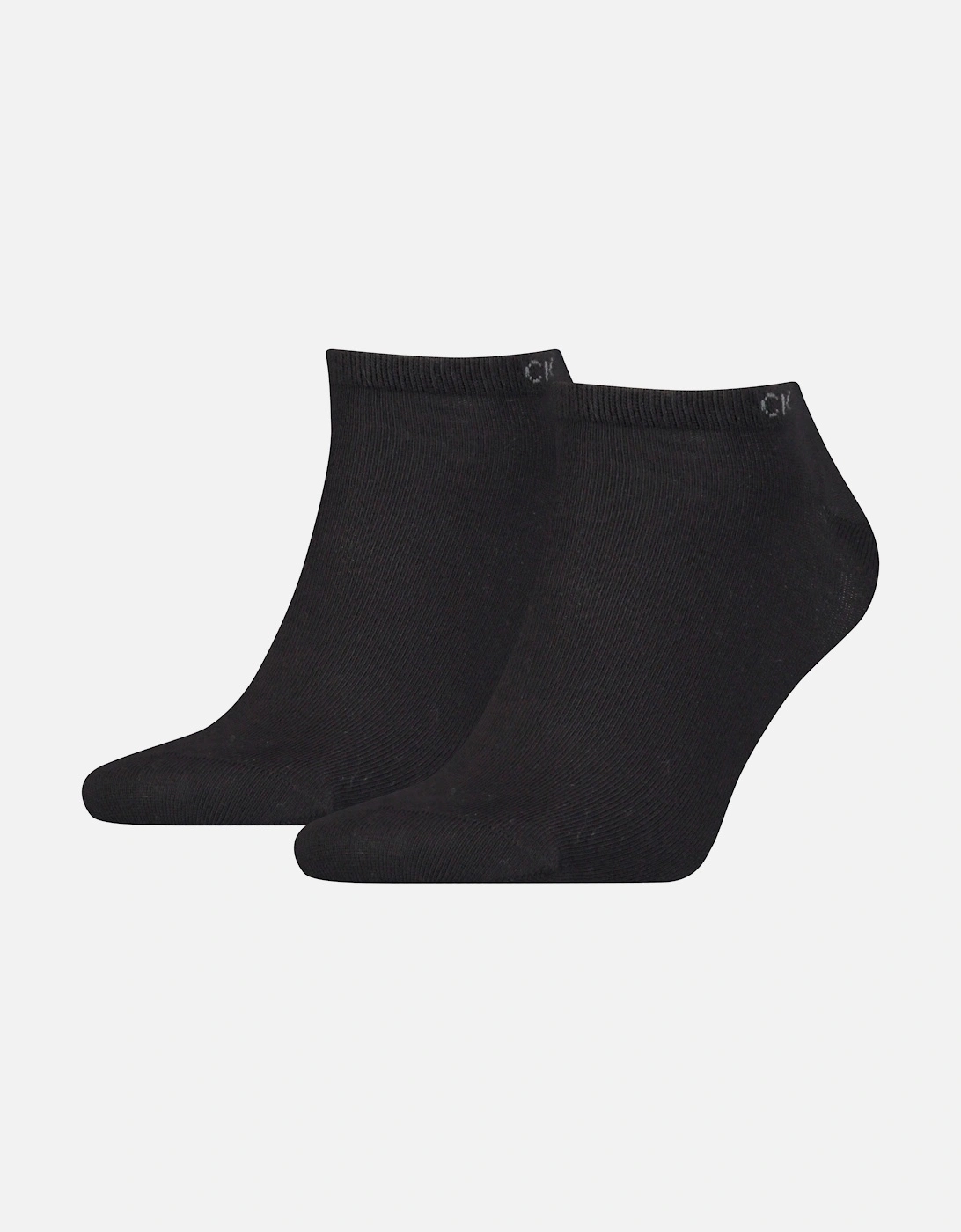 Men's Calvin Klein 2 Pack Mens Ankle Trainer Socks Black - Size: 12/9/11.5/11/10.5/10/9.5