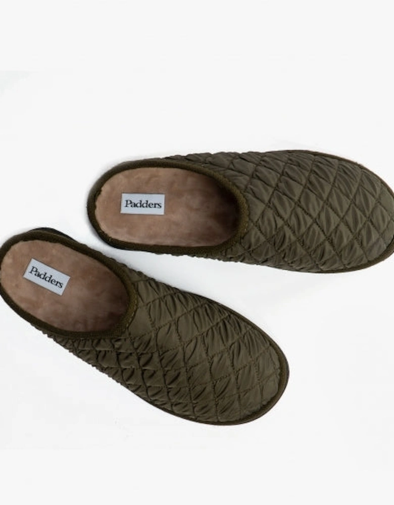 APOLLO Mens (G Fit) Mule Slippers Khaki