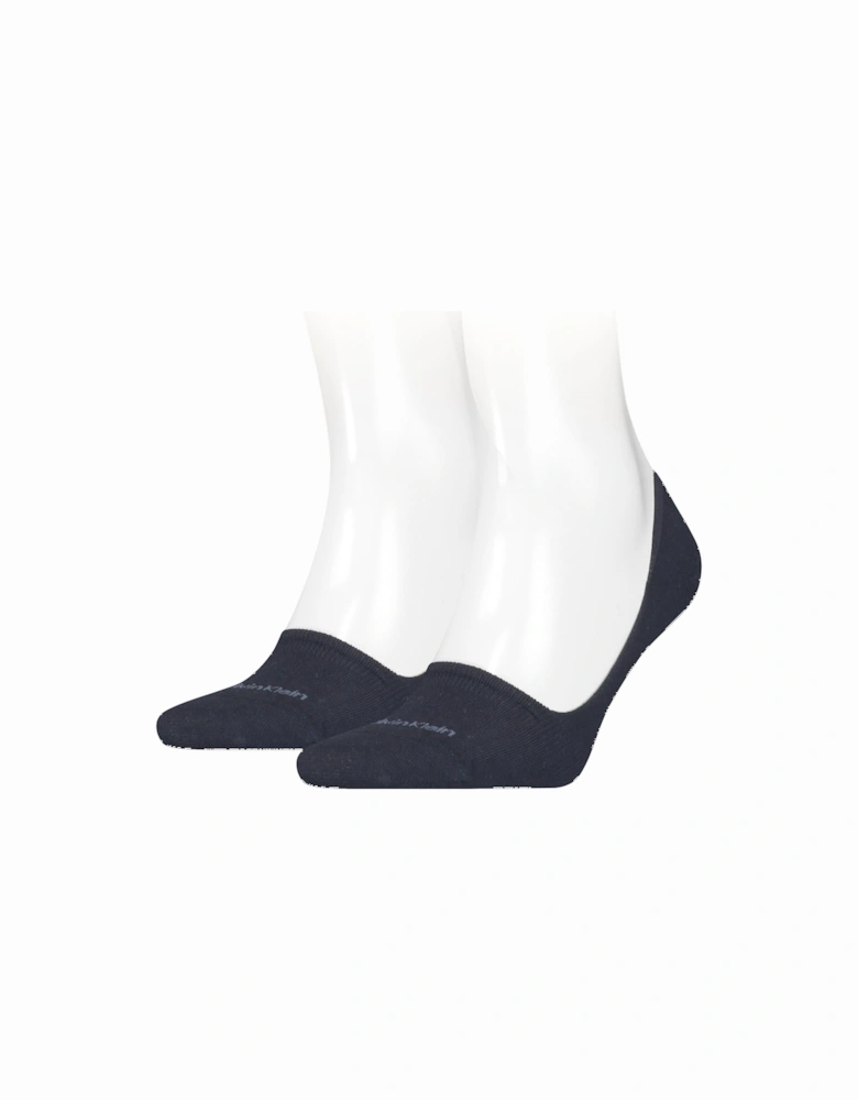 2 Pack Mens Invisible Socks Navy