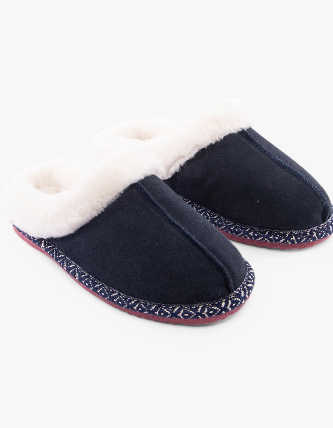 AMARA Womens Slippers Navy