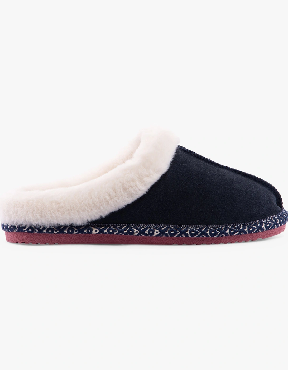 AMARA Womens Slippers Navy, 7 of 6