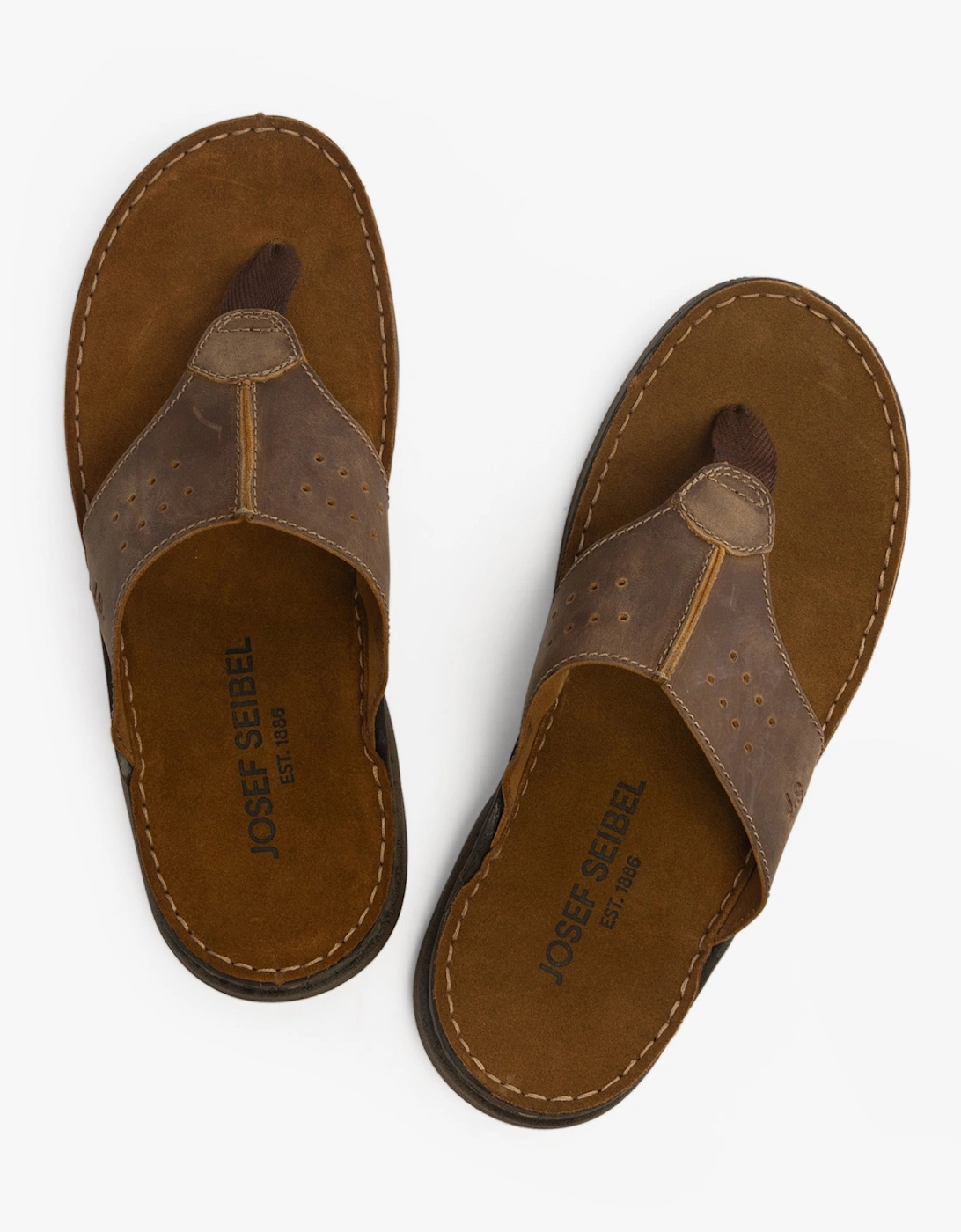 MAVERICK 05 Mens Toe-Post Sandals Chestnut