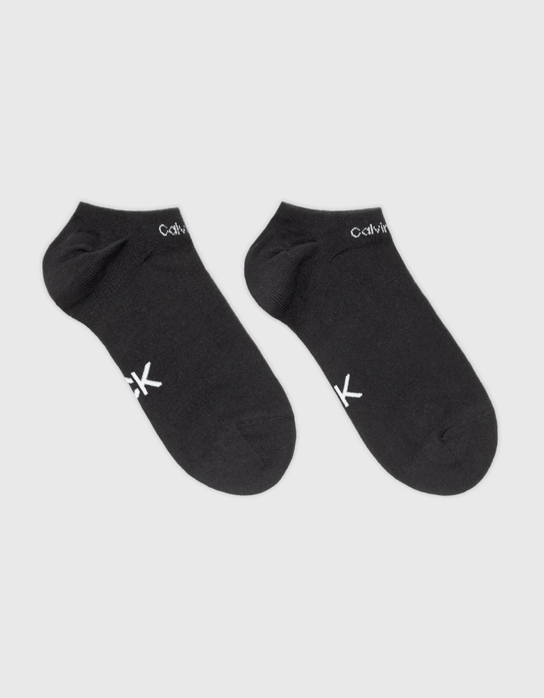 2 Pack Womens Ankle Trainer Socks Black