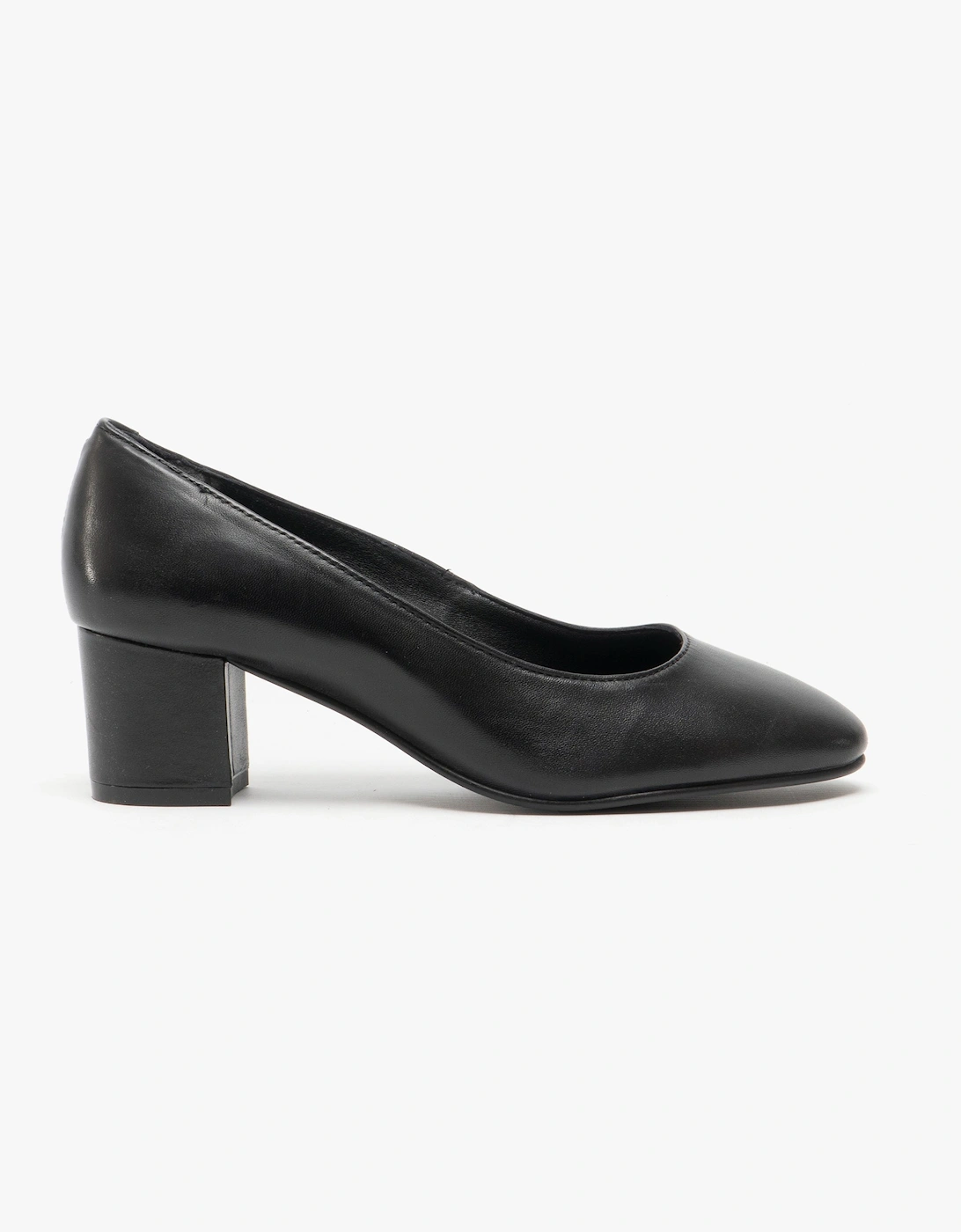 Hush Puppies Women's Hush Puppies ANNA Womens Leather Court Shoes Black