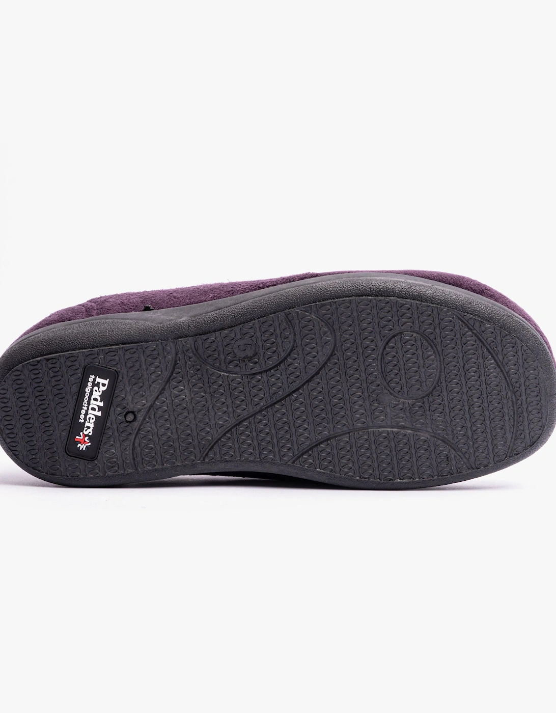 DANDIE Womens (EE/EEE Fit) Full Slippers Purple