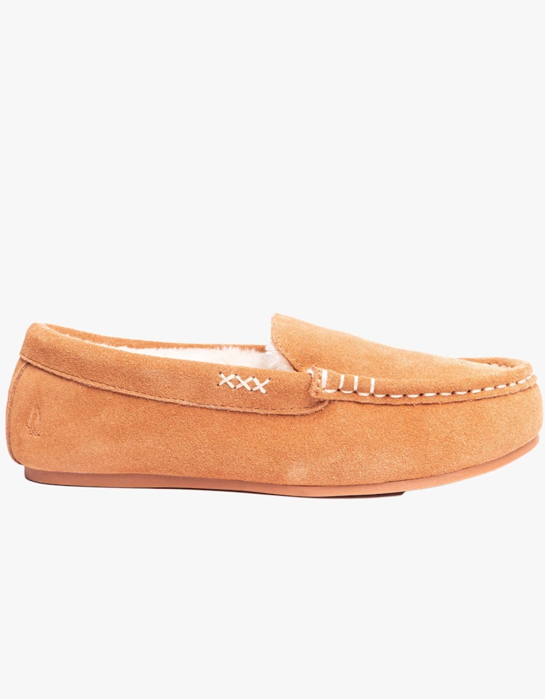 ANNIE MOCASSIN Classic Womens Slippers Tan