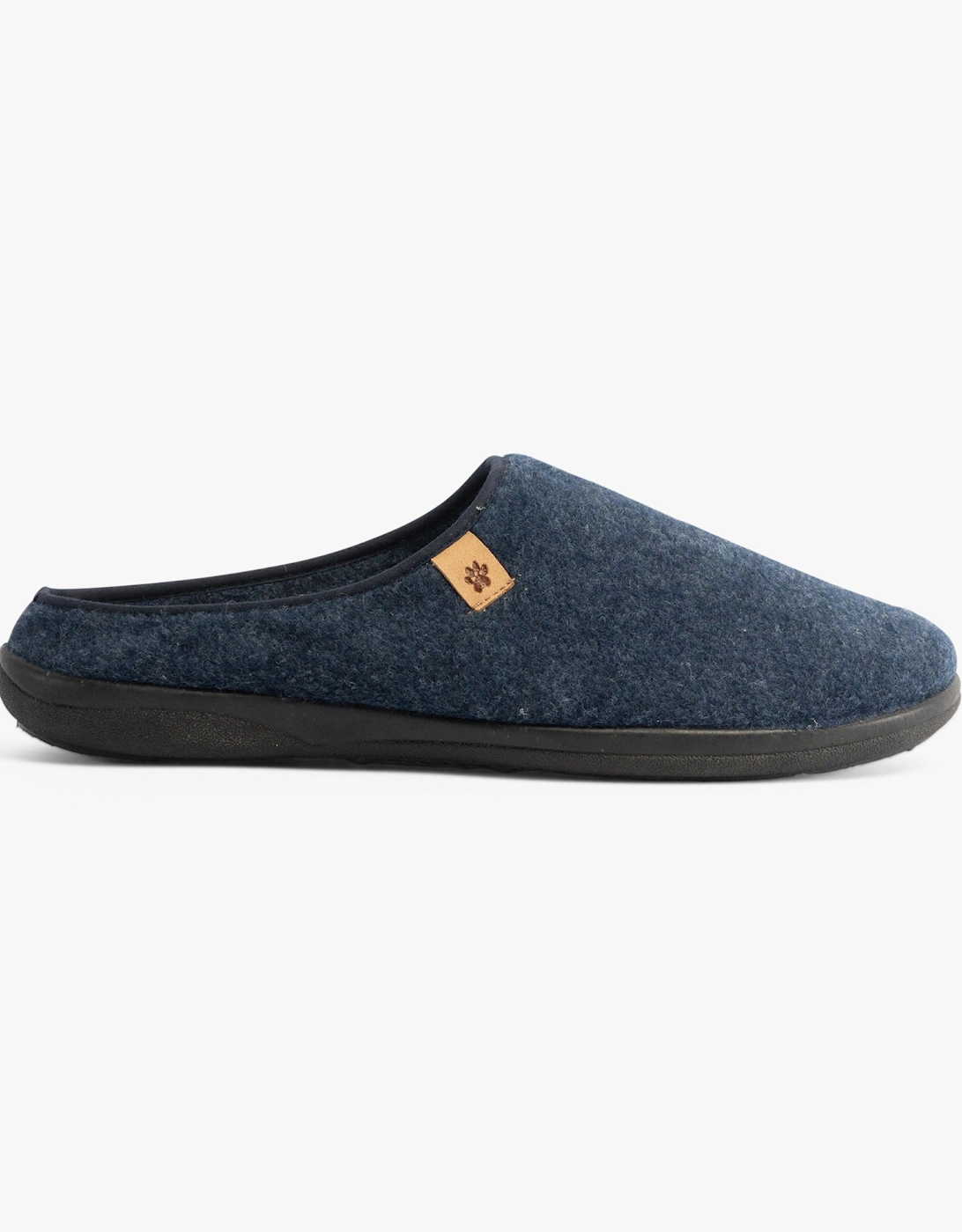 FELIX Mens Slippers Blue Felt