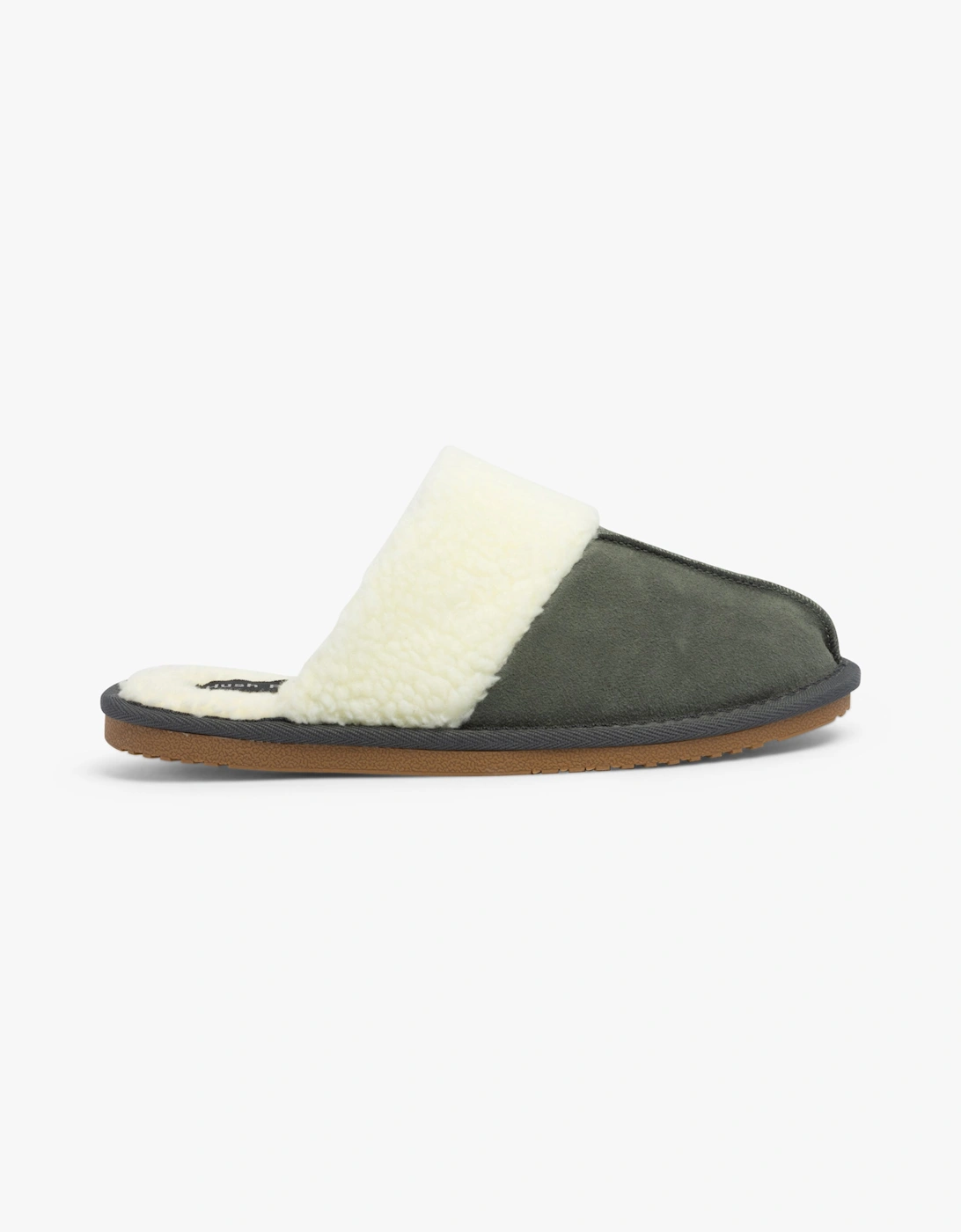 Women's Hush Puppies ARIANNA Womens Suede Mule Slippers Grey - Size: 3