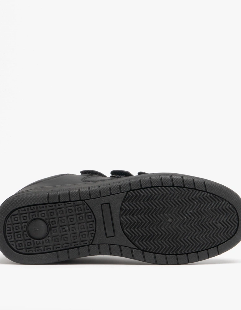 CHARING CROSS Mens Triple Velcro Trainers Black